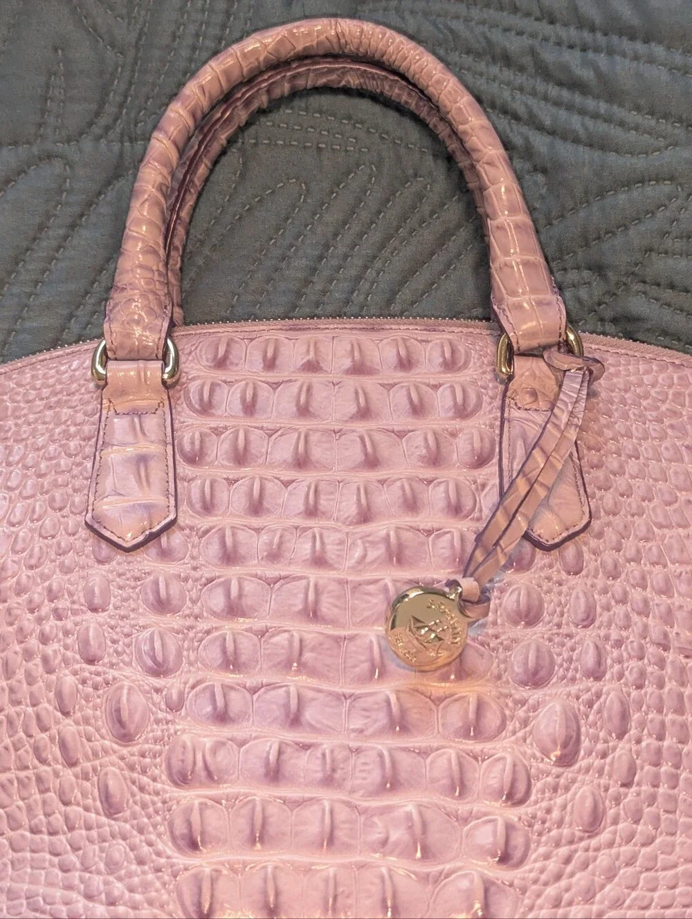 BRAHMIN DUXBURY SATCHEL LAVENDER